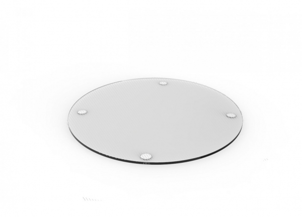 Planche en verre ronde multifonctions Pebbly
