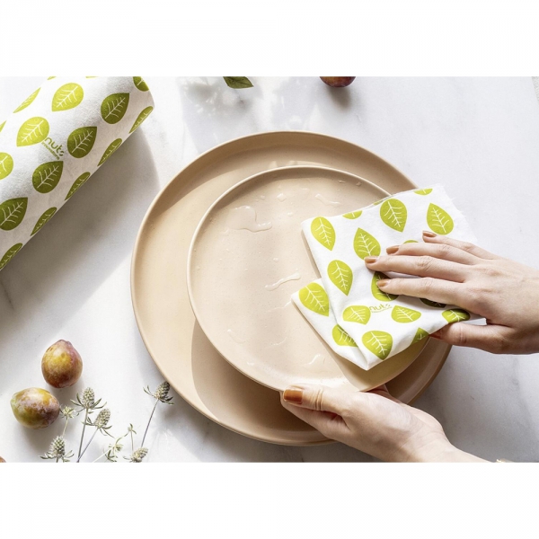 Rouleau essuie-tout en Papier Bambou réutilisable Nuts