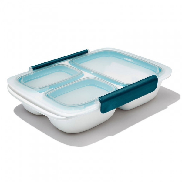 Boîte repas 3 compartiments 900 ml Prep & Go Oxo