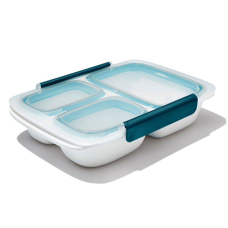 Boîte repas 3 compartiments 900 ml Prep & Go Oxo
