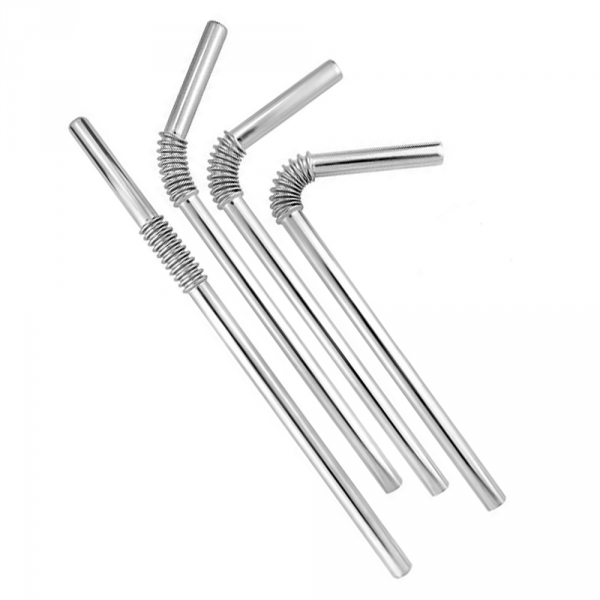 Paille Inox pliable