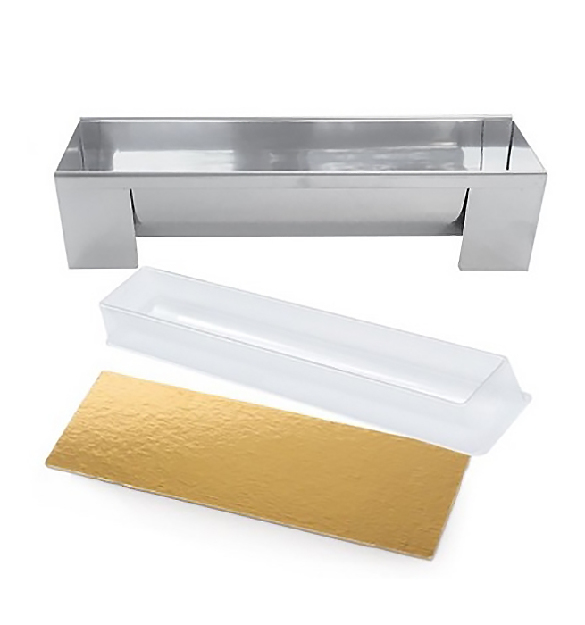 Moule à Bûche Inox avec insert Patisse