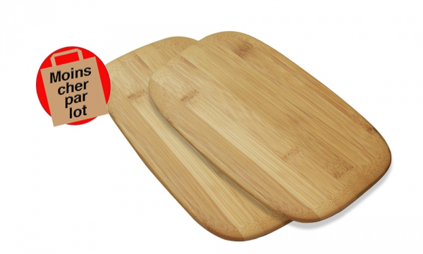 Planche à découper et à servir en bambou PLEBBLY Natural