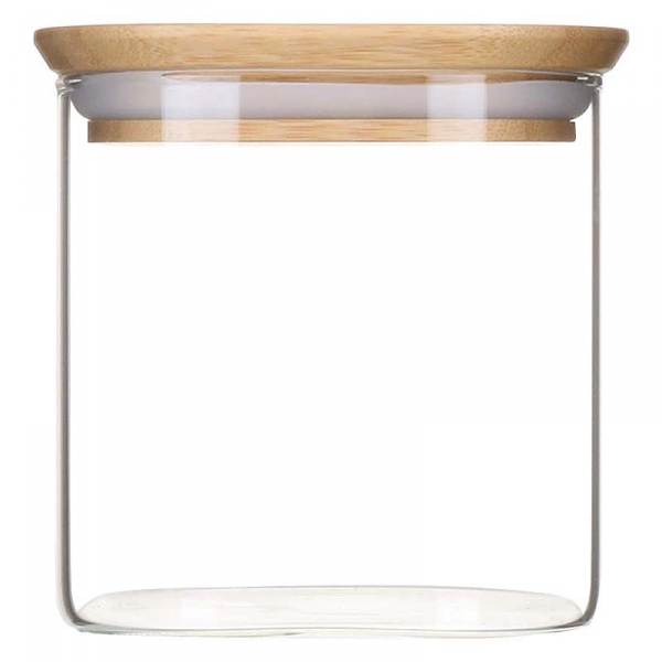 Saladier verre carré / couvercle 23 cm, Boîtes, bocaux, bouteilles