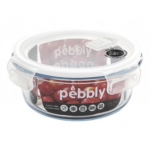 140x140 - Set de 3 Boîtes rondes verre borosilicate Pebbly