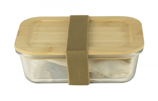 Lunch Box Nomade Bambou & Verre Pebbly