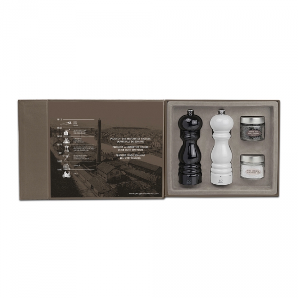 Coffret Les Inséparables Moulin Paris laqué Noir et Blanc Peugeot