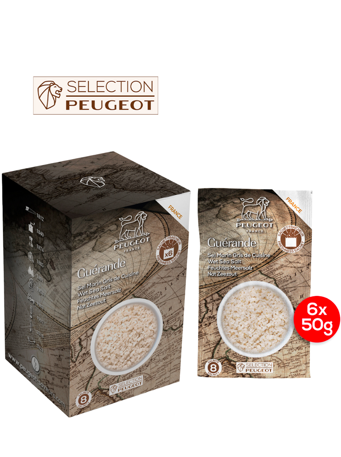 Sel de Guérande pour moulins Peugeot