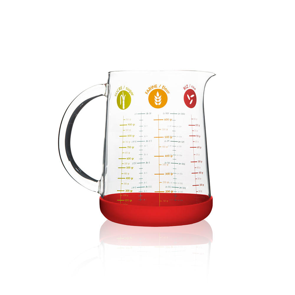 Verre mesureur Gefu Meti en verre - 500ml ou 1L