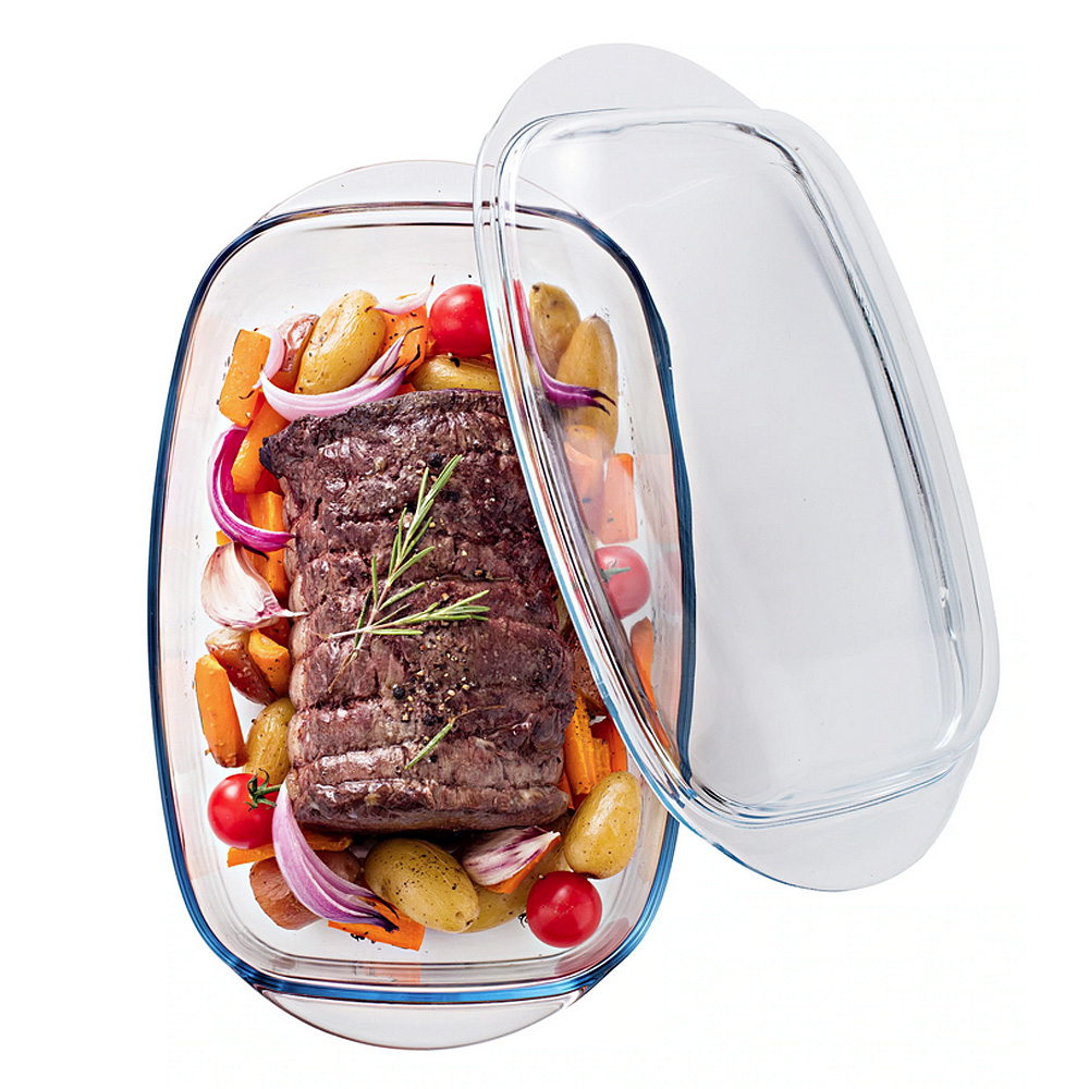 Ô cuisine Plat Rectangulaire en verre borosilicate 32 X 20 cm