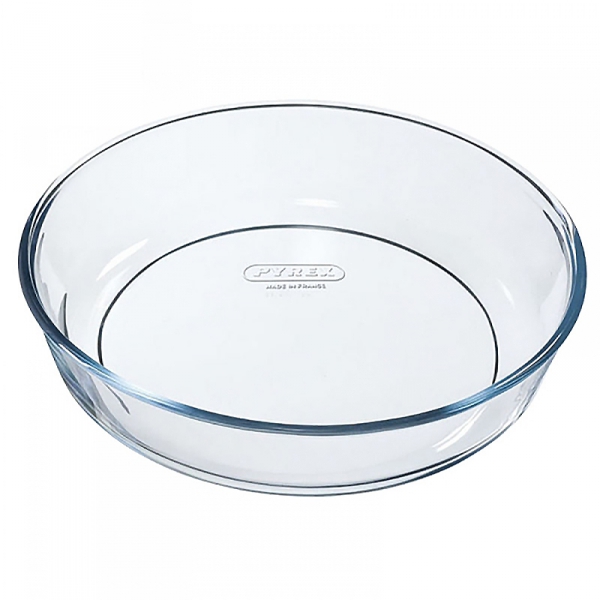 Plat en Verre Rond Four 32cm Transparent pas cher 