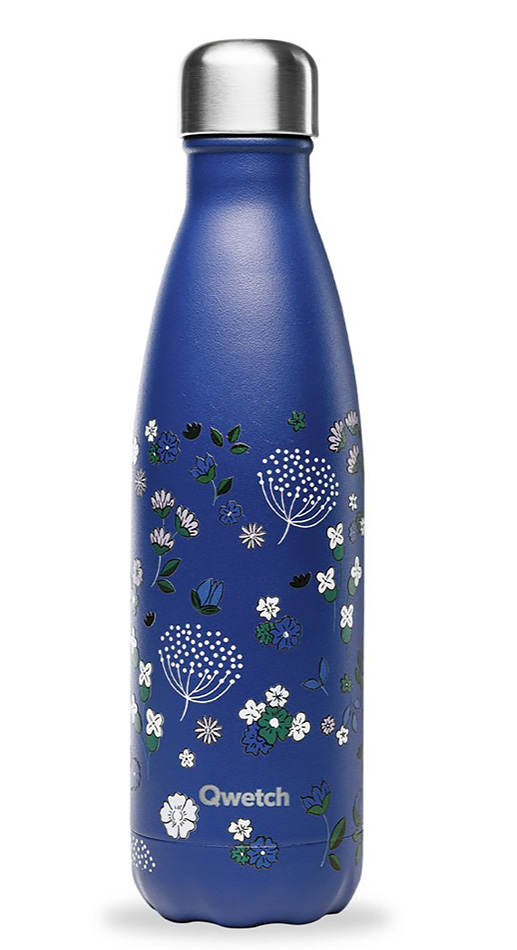 Bouteille isotherme Fleurs Champêtres Qwetch