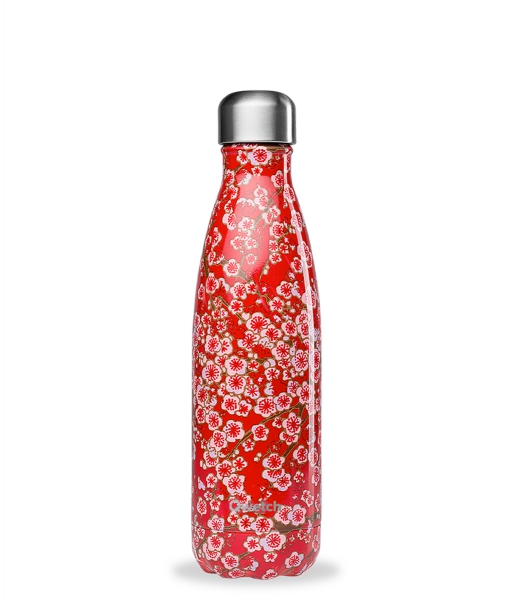 Bouteille isotherme Qwetch Flowers Rouge