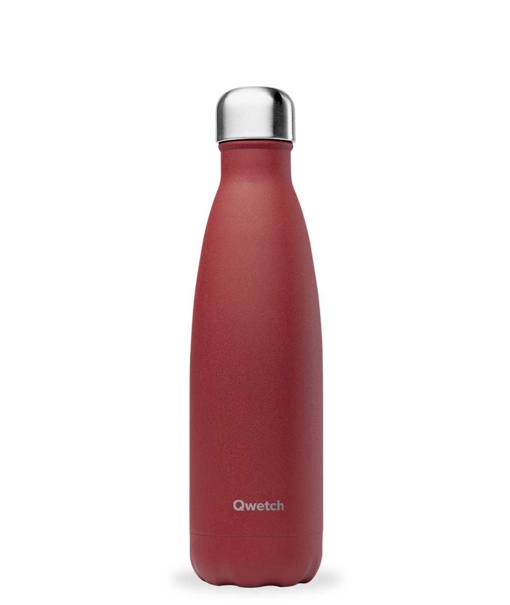Bouteille isotherme Qwetch Granite Rouge