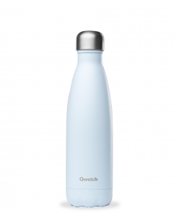 Bouteille isotherme inox Hanami - Gourde Qwetch fleur bleu ou rouge