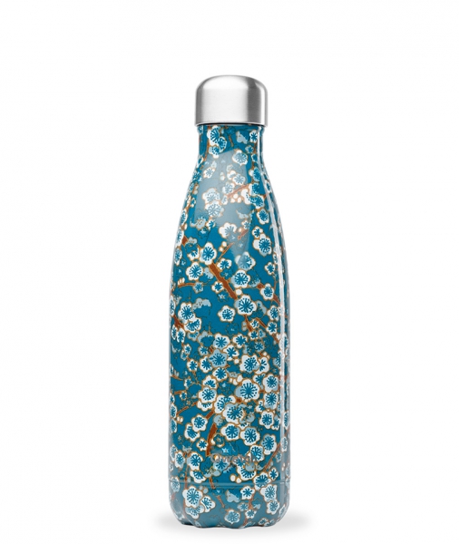 Bouteille isotherme Qwetch Flowers Bleue