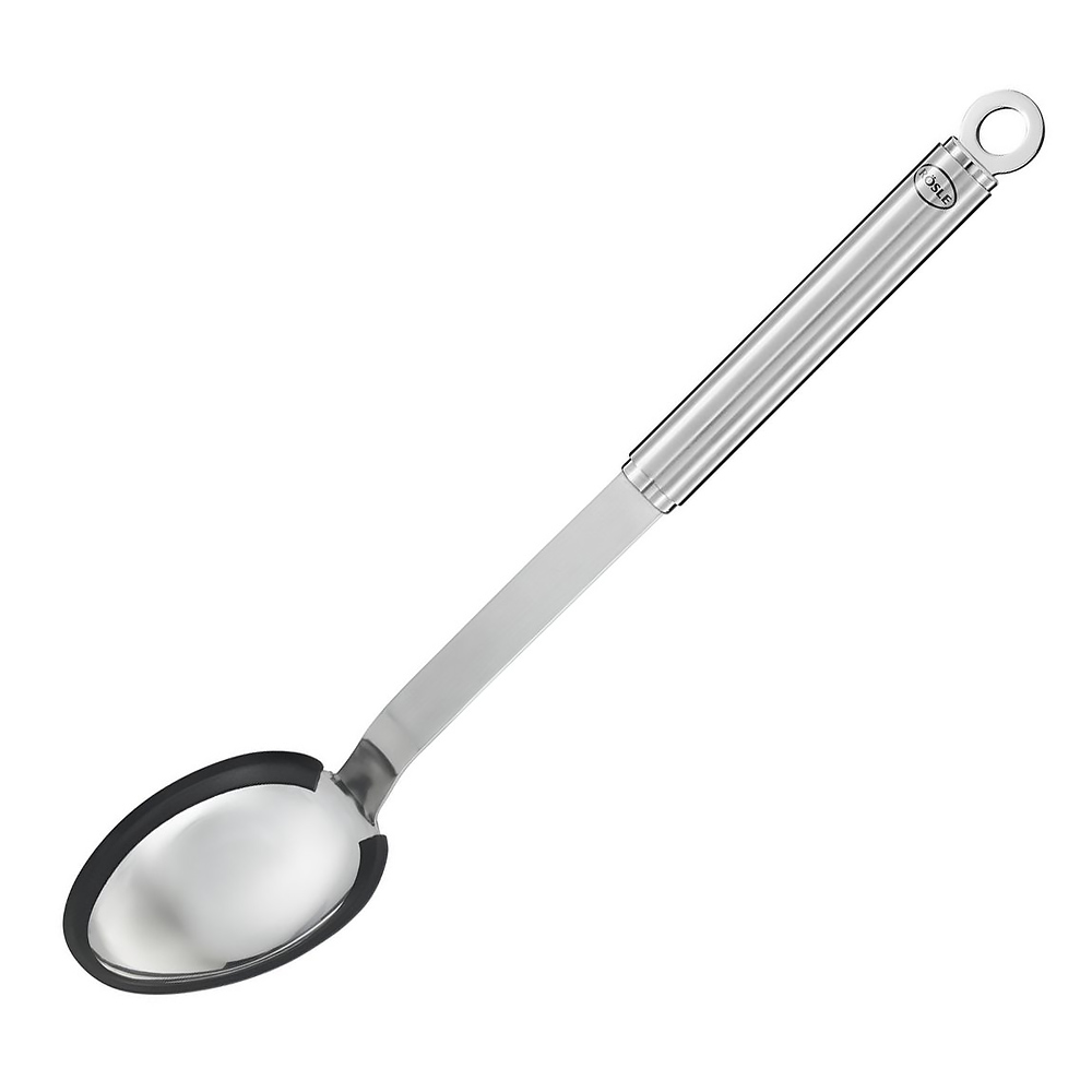 Cuillère Droite Inox Bord Silicone 33 cm Rösle