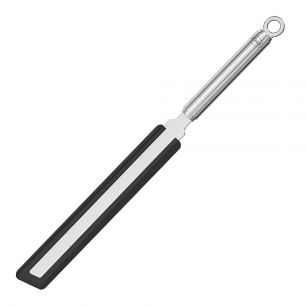 Spatule de Cuisine en Silicone et Inox, Tête Souple à Face Arrondie