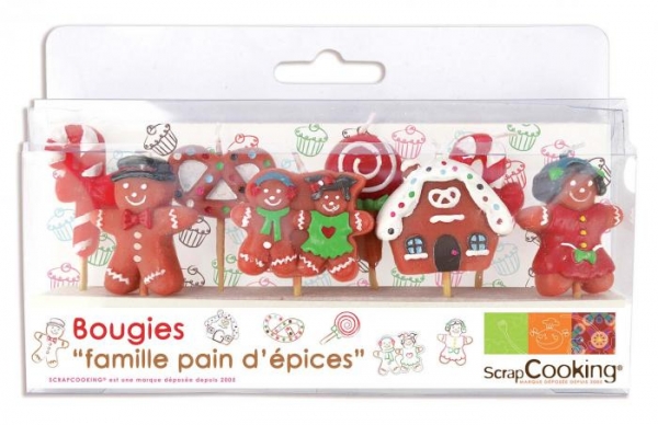 Bougies famille pain d'épices Scrapcooking