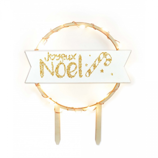 Décor Bois Lumineux Pour Gâteaux Scrapcooking