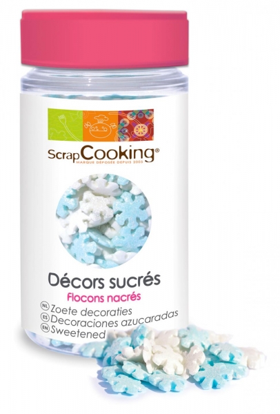 Décors sucrés flocons Scrapcooking