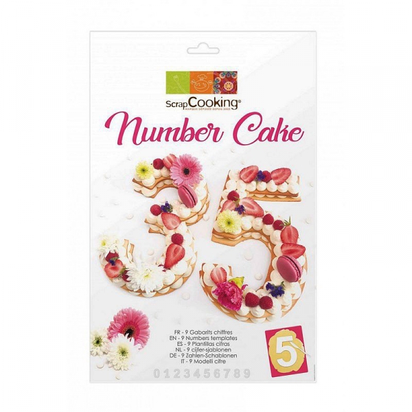 Kit Number Cake Gabarits Chiffres Scrapcooking
