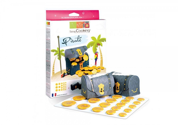 Kit Trésor du pirate: pièces en chocolat Scrapcooking