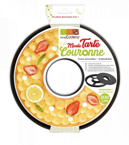 Moule à Tarte Couronne Fond Amovible Scrapcooking