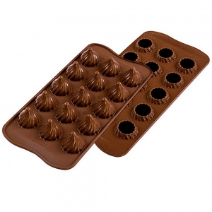 140x140 - Moule Chocolat Flamme Silikomart