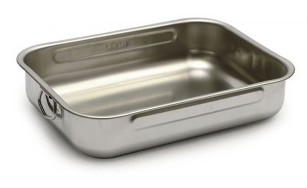 Plat à four Inox 30X22cm STEEL PAN - Droguerie francaise