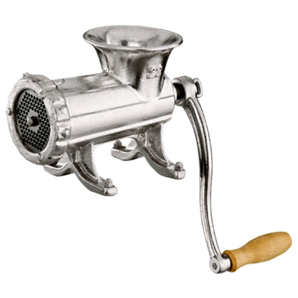 Hachoir à Viande Manuel - 5 Lames Inox, Manche Bois, Pour Steaks Hachés, Purées, Légumes (Noir) - 3