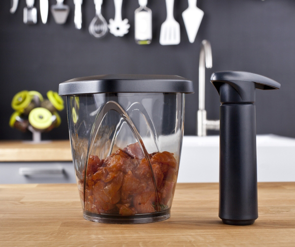 Boite à Marinade & café + Pompe 1,3 l Vacuvin