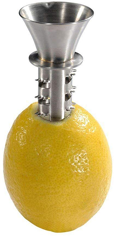 Presse-agrumes filtrant manuel JUIC’EZY | Jus de fruits frais rapide |  Presse-citron inox Durandal