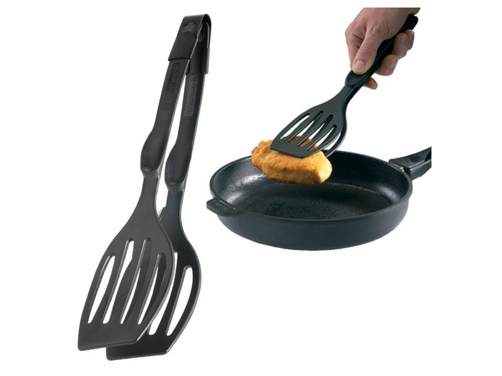 Couverts à salade Shadow en Inox Noir - Louches, spatules